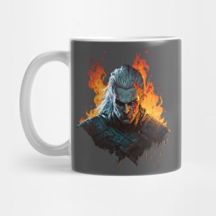 Geralt in Comic Book Style Mug